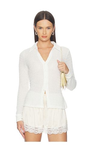 Juno textured button front top in color white size XS (also in S, M, L) - Sanctuary - Modalova