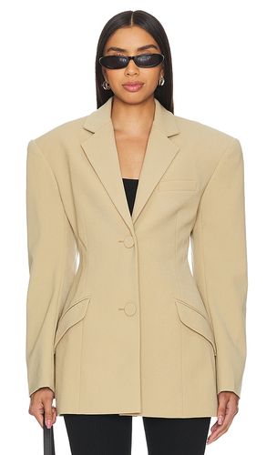 Sicily Snatched Blazer in Tan. - size M (also in XS) - SANS FAFF - Modalova