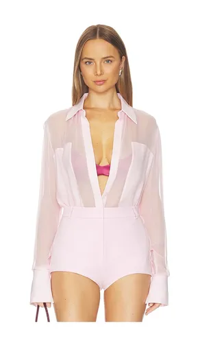 Flore Silk Shirt in Pink. - size M (also in S) - SANS FAFF - Modalova