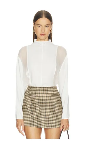 Mockneck Silkshirt in . - size M (also in S, XS) - SANS FAFF - Modalova
