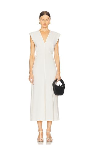 Plunge Drape Dress in White. - size M (also in S) - St. Agni - Modalova