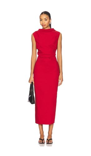 St Agni Soft Sculptural Dress in Red. - size L (also in M, S, XS, XXS) - St. Agni - Modalova