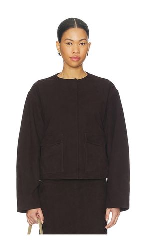 Suede Utility Cocoon Bomber in . Size S. Also in M, L - St. Agni - Modalova