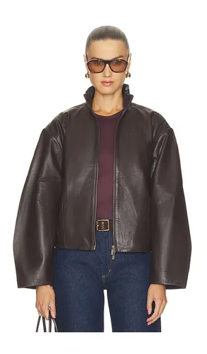 Cocoon Zip Leather Jacket in . Size M. Also in S, XS - St. Agni - Modalova