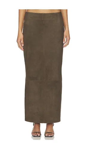 Suede Column Skirt in . Size L. Also in M, S - St. Agni - Modalova