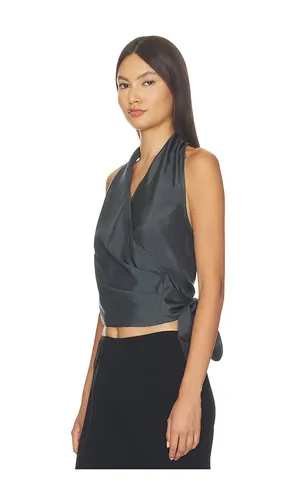 Silk Halter Wrap Top in . Size L. Also in M, S, XL, XS - St. Agni - Modalova
