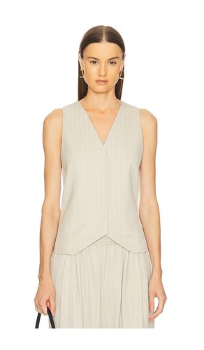 Pinstripe Wool Vest in Beige. - size L (also in M, XS) - St. Agni - Modalova