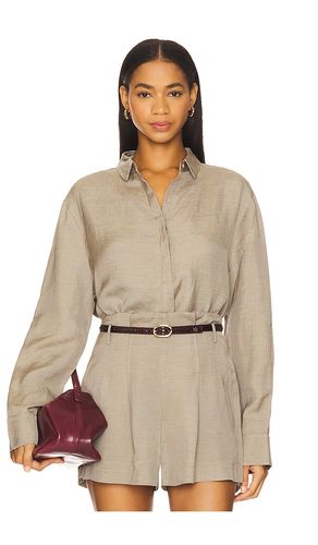 Melange Classic Shirt in Taupe. - size L (also in M, S, XS) - St. Agni - Modalova