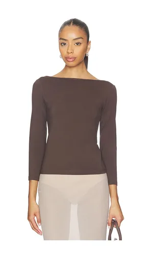 Soft Jersey Ballerina Top in Brown. - size M (also in L) - St. Agni - Modalova