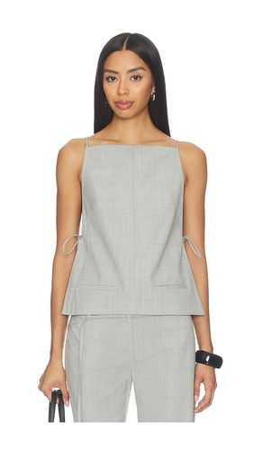 Square Side Tie Top in Grey. - size L (also in M, S) - St. Agni - Modalova