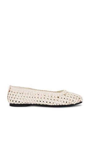 Macrame Mesh Ballet Flats in Cream. - size 40 (also in 41) - St. Agni - Modalova