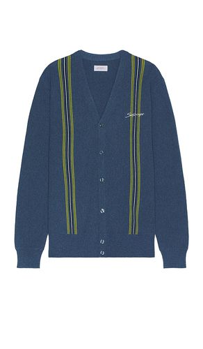 Michael High Guage Knit Cardigan in Blue. - size L (also in M, S, XL/1X) - SATURDAYS NYC - Modalova