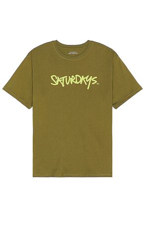 Camiseta en color verde oliva talla M en - Olive. Talla M (también en S, XL/1X) - SATURDAYS NYC - Modalova