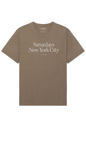 Camiseta en color gris talla L en - Grey. Talla L (también en S) - SATURDAYS NYC - Modalova