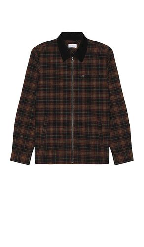 Ryan Zip Front Flannel Shirt in Brown. - size S (also in XL/1X) - SATURDAYS NYC - Modalova