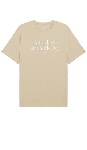 Camiseta en color beige talla L en - Beige. Talla L (también en M, XL/1X) - SATURDAYS NYC - Modalova