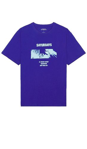 Camiseta en color azul talla L en - Blue. Talla L (también en M, S) - SATURDAYS NYC - Modalova