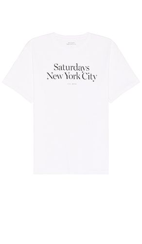 Camiseta en color talla L en - White. Talla L (también en M, S, XL/1X) - SATURDAYS NYC - Modalova