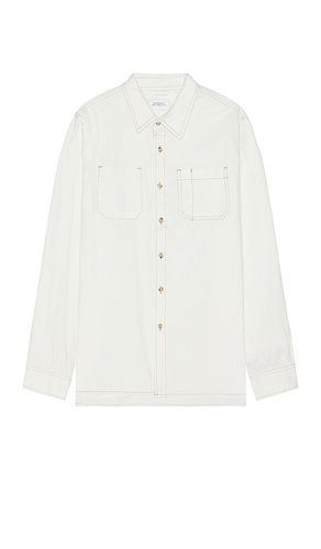 Kenmare Chambray Long Sleeve Shirt in White. - size M (also in L, S, XL/1X) - SATURDAYS NYC - Modalova