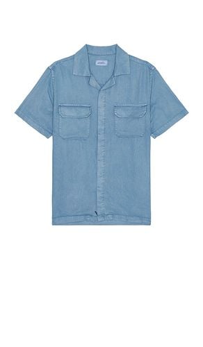 Gibson Pigment Dyed Short Sleeve Shirt in Blue. - size L (also in S, XL/1X) - SATURDAYS NYC - Modalova