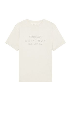 Reverse Nyc Division Standard Short Sleeve Tee in Nude. - size M (also in S) - SATURDAYS NYC - Modalova