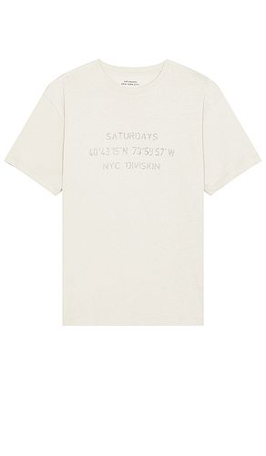 Camiseta en color taupe talla L en - Taupe. Talla L (también en M, S) - SATURDAYS NYC - Modalova