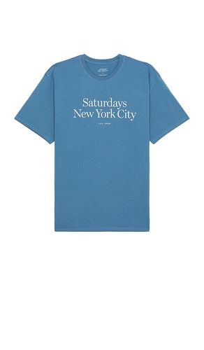 Miller Standard Short Sleeve Tee in Blue. - size S (also in XL/1X) - SATURDAYS NYC - Modalova