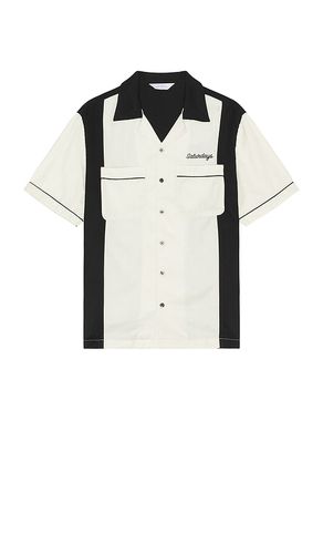 Canty Bowling Shirt in Cream, Black. - size L (also in M, S, XL/1X) - SATURDAYS NYC - Modalova