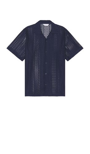 Canty Cotton Lace Shirt in Blue. - size L (also in M, S, XL/1X) - SATURDAYS NYC - Modalova