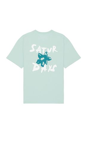 Camiseta flower en color bebe azul talla L en - Baby Blue. Talla L (también en M, S, XL/1X) - SATURDAYS NYC - Modalova