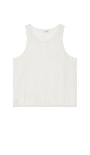 Gabriel Cotton Lace Tank in Cream. - size L (also in M, S, XL/1X) - SATURDAYS NYC - Modalova