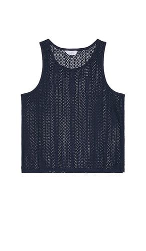 Gabriel Cotton Lace Tank in Blue. - size L (also in M) - SATURDAYS NYC - Modalova