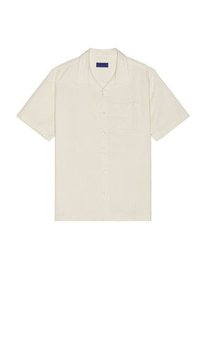 Bruce Double Layer Crinkle Short Sleeve Shirt in Cream. - size L (also in M, S, XL/1X) - SATURDAYS NYC - Modalova