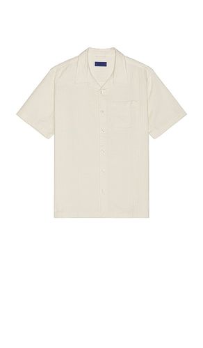 Bruce Double Layer Crinkle Short Sleeve Shirt in Cream. - size M (also in S) - SATURDAYS NYC - Modalova
