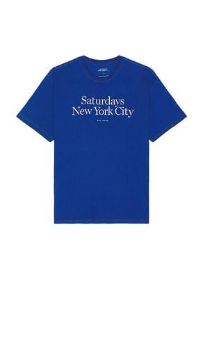 Camiseta en color azul talla L en - Blue. Talla L (también en M, S) - SATURDAYS NYC - Modalova