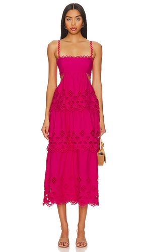 Elloise Midi Dress in Fuschia. - size M (also in S) - SAYLOR - Modalova