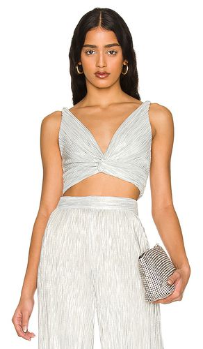 X REVOLVE Savannah Top in Metallic Silver. - size L (also in M) - Sabina Musayev - Modalova