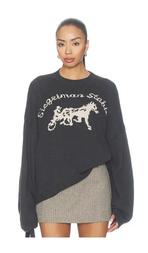 Logo Knit Sweater in Black. - size XS/S (also in M/L) - Siegelman Stable - Modalova