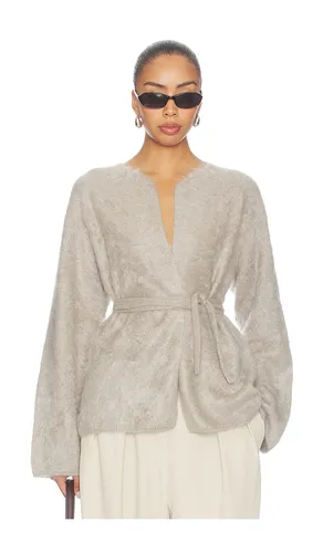 Brushed Cardigan in Light Grey. - size M (also in S, XS) - Soft Goat - Modalova