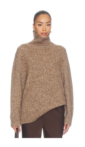 Marled Relaxed Fit Turtleneck in Brown. - size L (also in M, S, XS) - Soft Goat - Modalova