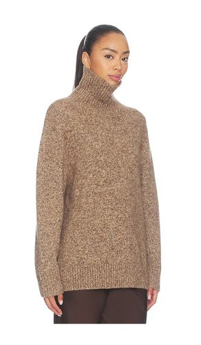 Marled Relaxed Fit Turtleneck in Brown. - size L (also in M, S, XS) - Soft Goat - Modalova