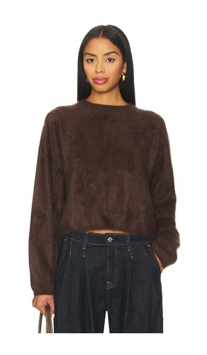 Brushed Crewneck Pullover in Brown. - size L (also in M, S) - Soft Goat - Modalova