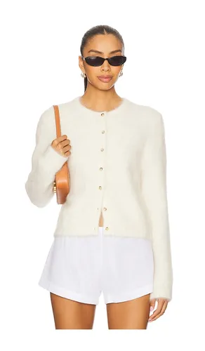 Alpaca Cardigan in White. - size L (also in M, XS) - Soft Goat - Modalova