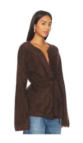 Brushed Cardigan in Brown. - size L (also in M, S, XS) - Soft Goat - Modalova