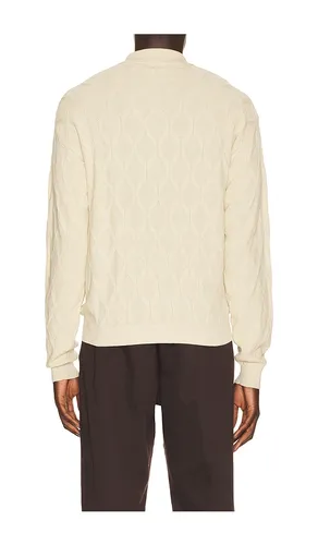 Carlsbad Knit Long Sleeve Polo Sweater in Brown. - size L (also in M, S, XL/1X) - Students Golf - Modalova