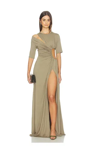 Gathered Slit Maxi Dress in . Size S. Also in M, XS - Sid Neigum - Modalova