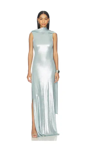 Floor Length Reversible Cowl Dress in Blue. - size S (also in XS) - Sid Neigum - Modalova