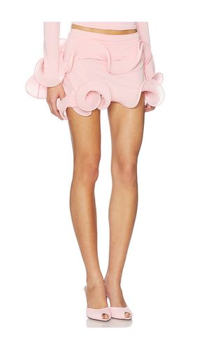 Wave Hem Bamboo Mini Skirt in Pink. - size S (also in XS) - Sid Neigum - Modalova