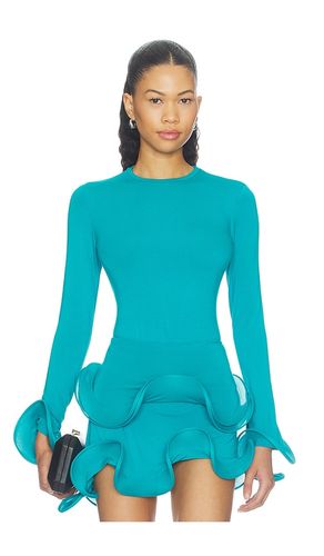 Wave Sleeve Bamboo Top in Blue. - size L (also in M, S, XL, XS, XXS) - Sid Neigum - Modalova