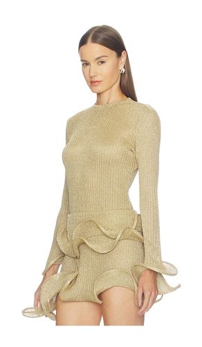Wave Sleeve Bamboo Top in Metallic . - size L (also in M, S, XL, XS) - Sid Neigum - Modalova
